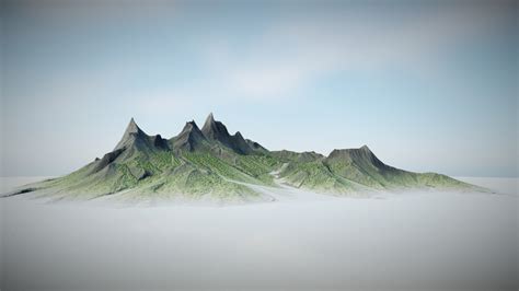 Background Mountains 3d Model By Marcel Gonzales Marcelgonzales