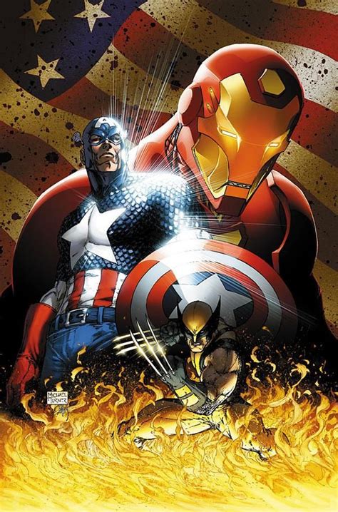 Iron Man Captain America And Wolverine Civil War 1