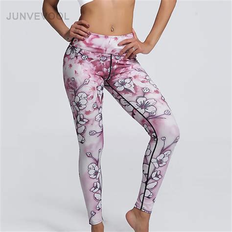 flowers 3d printed leggings women pink cute funny digital floral printing sexy long pant vogue