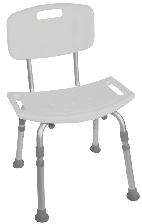 Ideal for installation in a shower or bath, and sit back while taking a shower stool. Medline MDS89745AXW Bariatric Aluminum Bath Bench w/ Back