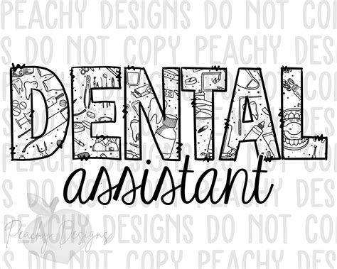 Dental Assistant PNG dental png dental assistant digital | Etsy