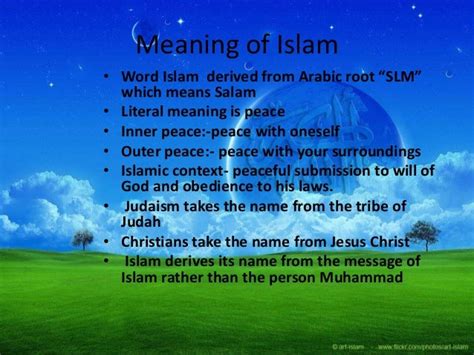 Meaning Of Islam