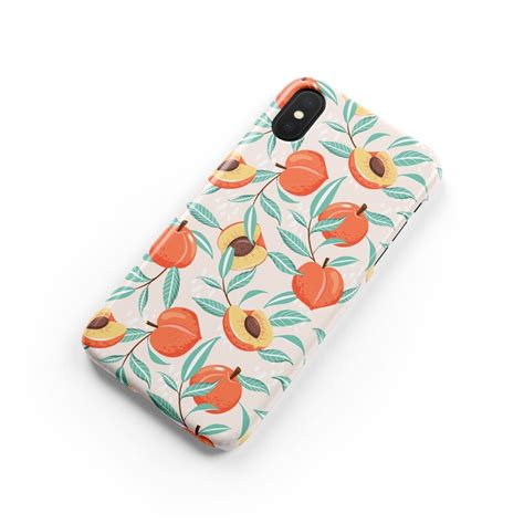 Peaches Iphone 12 Case Iphone 11 Pro Max Case Summer Iphone Xs Etsy