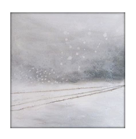 Abstract Winter Landscape Original Painting On Canvas Contemporary
