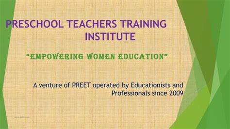 Pstti Franchisee Or Associate Business Module Montessori Education Ppt