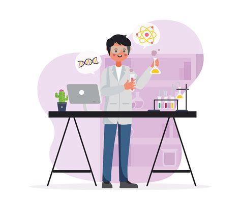 Free Scientist Vector Illustration Ai