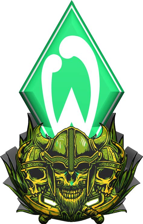 The image is png format with a clean transparent background. Werder Bremen Warrior & Logo | Werder bremen bilder ...