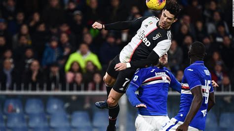 Cristiano Ronaldo Scores Gravity Defying Nba Header As Juventus Beats