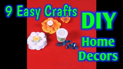 9 Easy Crafts You Can Do At Home Diy Home Decors Part 1 Youtube