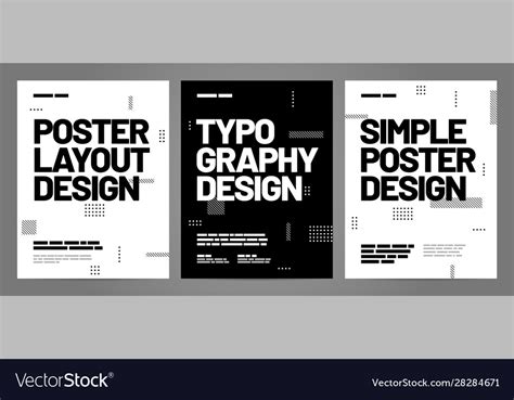 Simple Template Design With Typography For Poster Vector Image