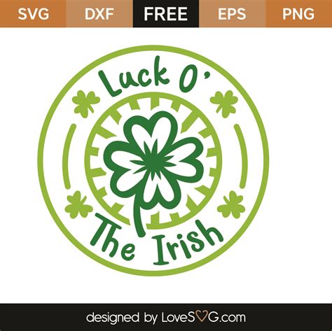 Free Luck O The Irish Svg Cut File
