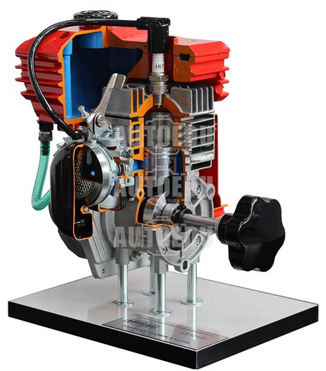 2 Stroke Petrol Engine Cutaway Model Ae37450m Autoedu Engineering