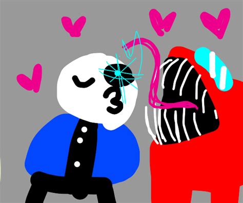 Sans Falls In Love With Sussy Imposter Drawception