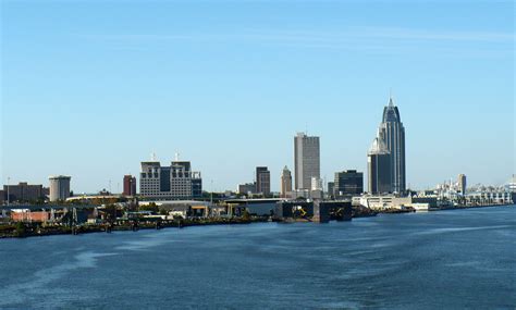 Skyline of Mobile, Alabama from the Gulf image - Free stock photo