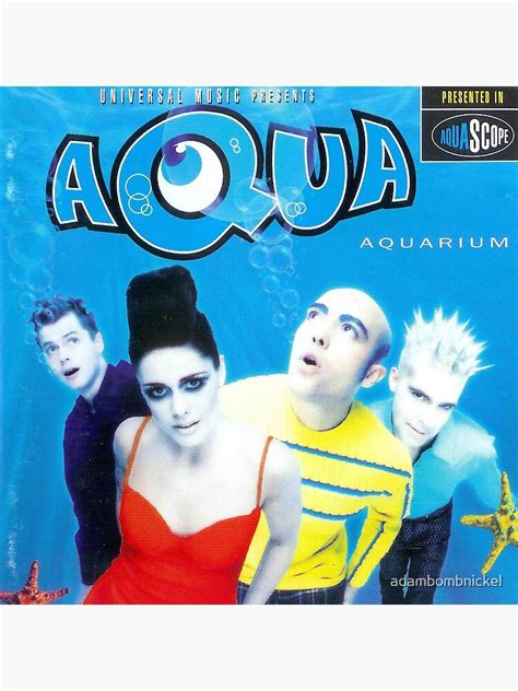 Aqua Aquarium Album Cover Poster For Sale By Adambombnickel Redbubble