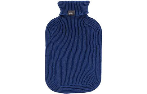 Fashy Warmwaterkruik 2 L Met Gebreide Hoes Knitted Navy Blue Megatip Be