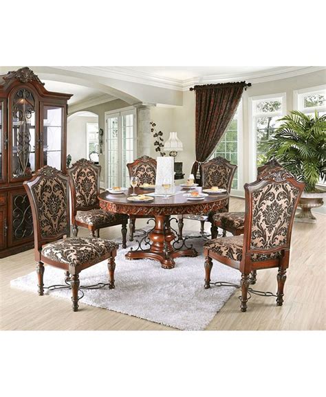 Furniture Of America Eleanora Brown Cherry Side Chair Set Of 2 Macys