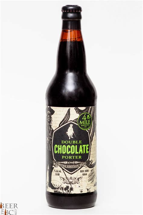 Mile Brewing Co Double Chocolate Porter Beer Me British Columbia