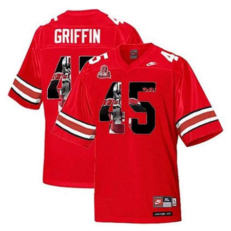 Ohio State Buckeyes Scarlet Archie Griffin Player Pictorial Jersey My