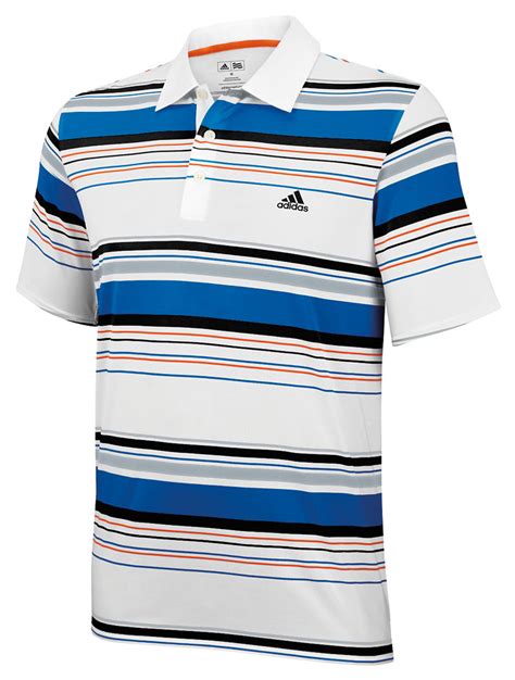 Adidas Mens Adizero Bold Stripe Polo Shirt Golfonline