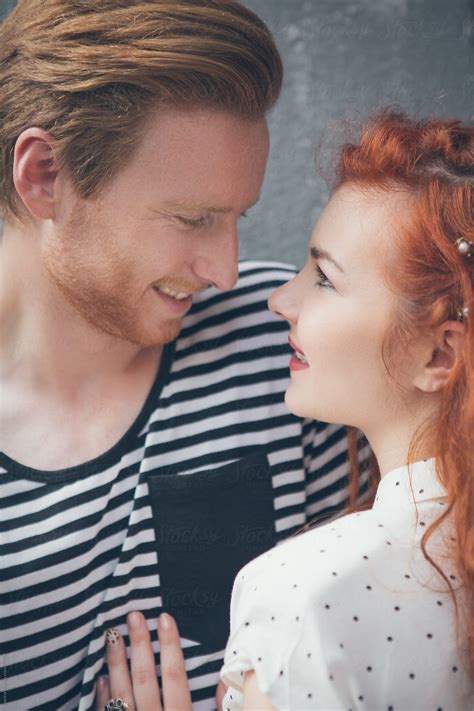 Ginger Caucasian Couple In Love By Lumina