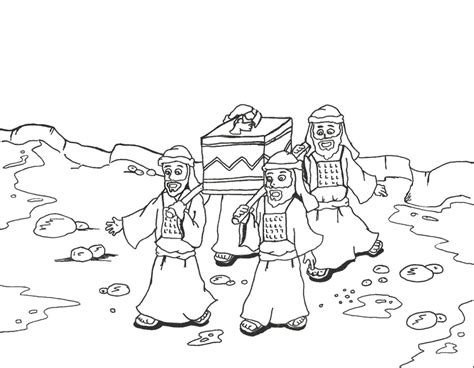 Joshua And The Battle Of Jericho Coloring Page At