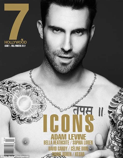 Syriously In Fashion Sexy And Naked Adam Levine On Hollywood Magazine