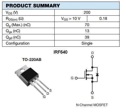 Irfp064 Power Mosfet Pinout Specification And Descriptions Images