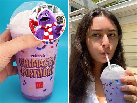 We Tried The Purple Grimace Milkshake From Mcdonalds And Still Cant Figure Out What It Tastes Like