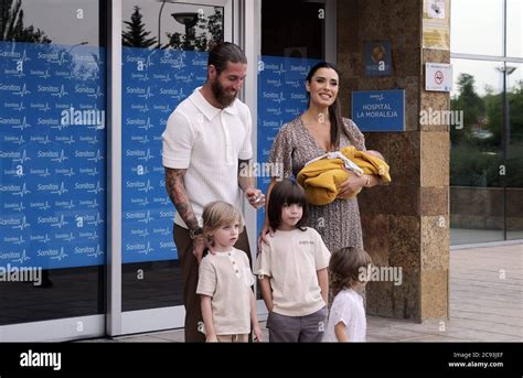 Madrid Spain 28th July 2020 Soccerplayer Sergio Ramos And Wife