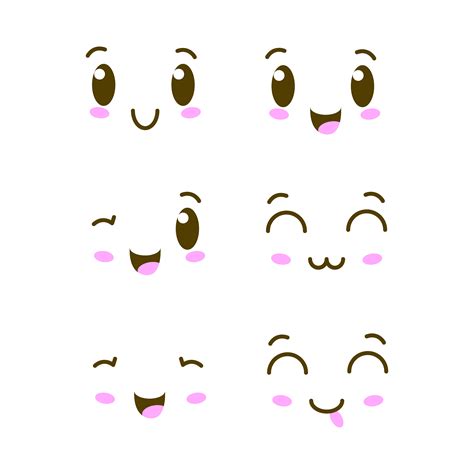 kawaii cute faces clipart face expressions overlay clip art png the best porn website