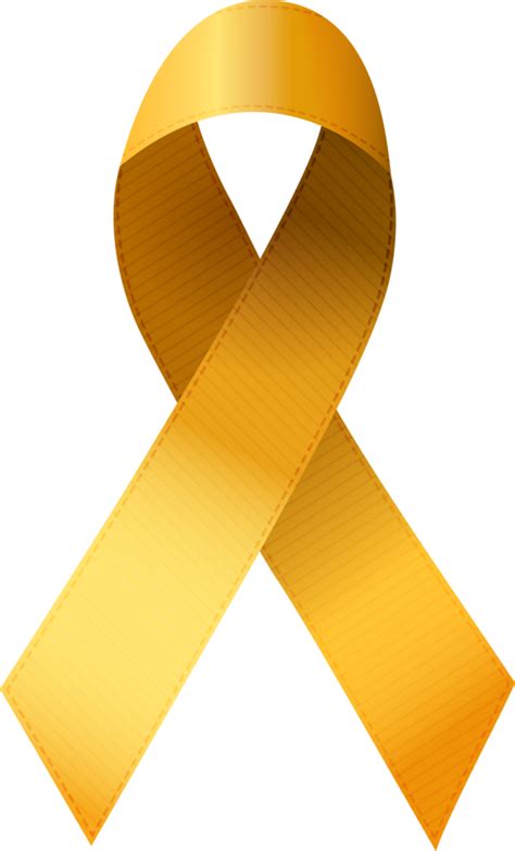Gold Ribbon Childhood Cancer Sign 11016471 Png