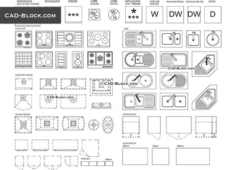 Kitchen Cad Block Kitchen Accessory 2d Dwg Block For Autocad Designs