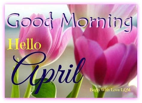 Good Morning Hello April Quote Hello April April Quotes April Images