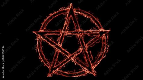 Pentagram Isolated Vector Occultism Symbol Star In Circle Pentacle