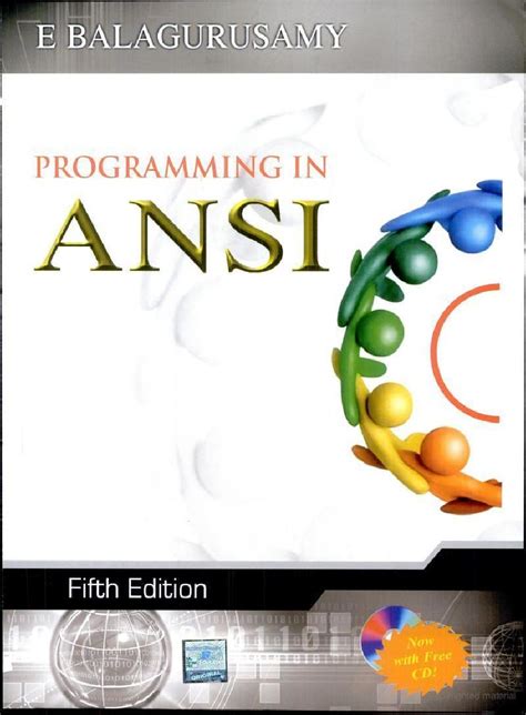 Ansi C Balaguruswamy C Languagepdf Ansi C C Programming Book C