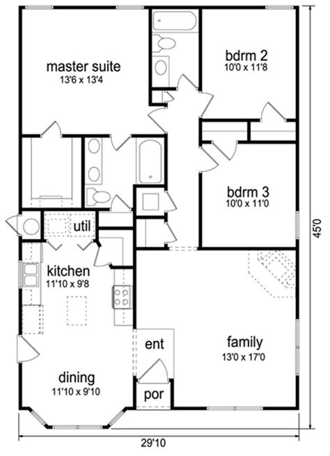 Floor Plans For 3 Bedroom 2 Bath House Dunphy Apartemen Memilih Tipe