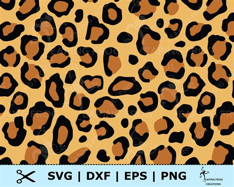 Leopard Print SVG. SEAMLESS Cricut Cut Files Layered Files. - Etsy