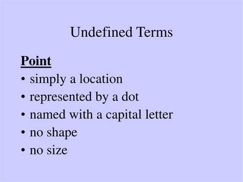 Ppt Undefined Terms And Definitions Powerpoint