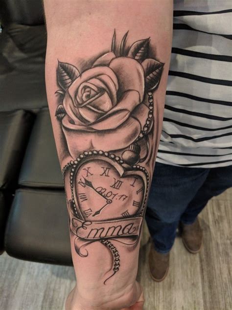 Amazing clock tattoos, best clock tattoo designs. Love with out the clock and chai would be rosary | Tattoos ...