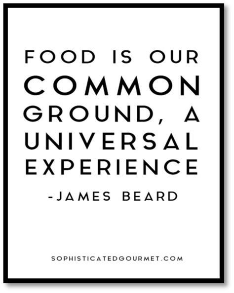 A Black And White Poster With The Words Food Is Our Common Ground A