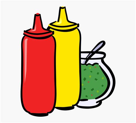 Vector Illustration Of Ketchup Mustard And Relish Ketchup Mustard Relish Clipart Hd Png