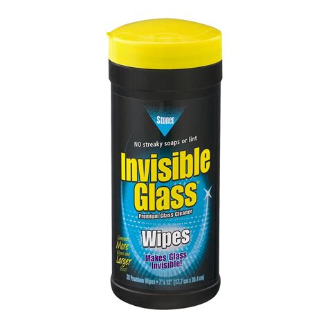 Invisible Glass Premium Glass Cleaning Wipes 28 Count
