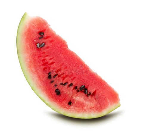 Watermelon Slice Isolated On A White Background Stock Image Image Of