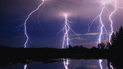 Grasslands national park, saskatchewan, canada, lightning, sky, clouds, 4k. HD Wallpaper Lightning Free | PixelsTalk.Net