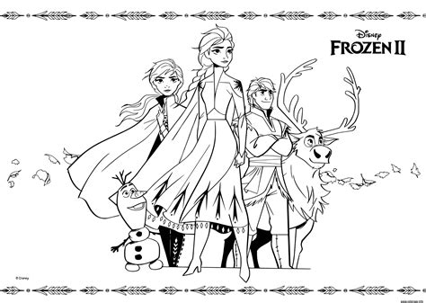 Coloriage Disney Reine Des Neiges 2 Kids Movie Dessin La Reine Des