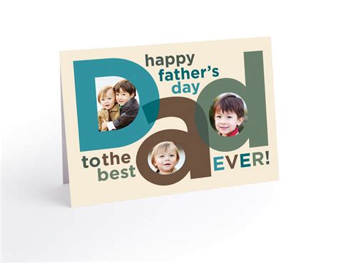 Giveaway Treat Fathers Day Personalized Card