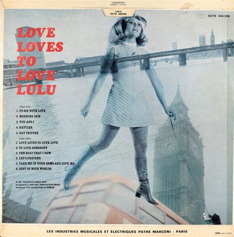 Rien Que Des Vinyls Lulu 1967 Fr Columbia 340 598 Love Loves To Love Lulu Stereo