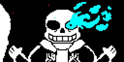 Sans Blue Eye Pixel Art