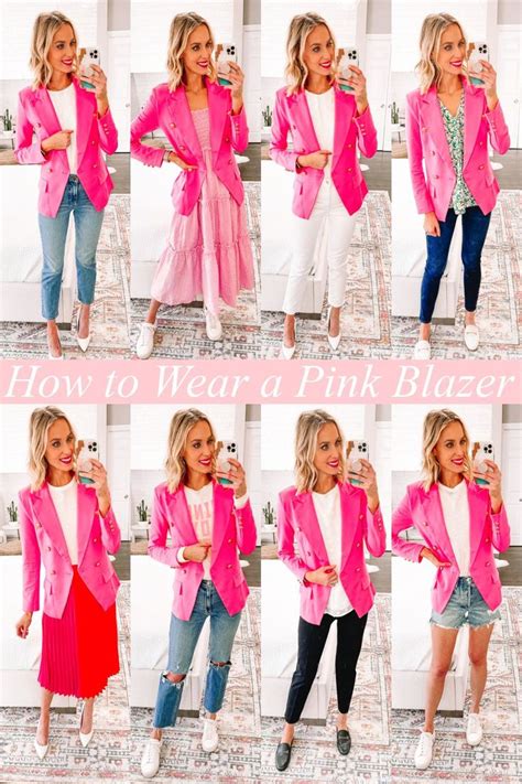 how to wear a pink blazer 8 styling ideas straight a style pink jacket outfit pink blazer